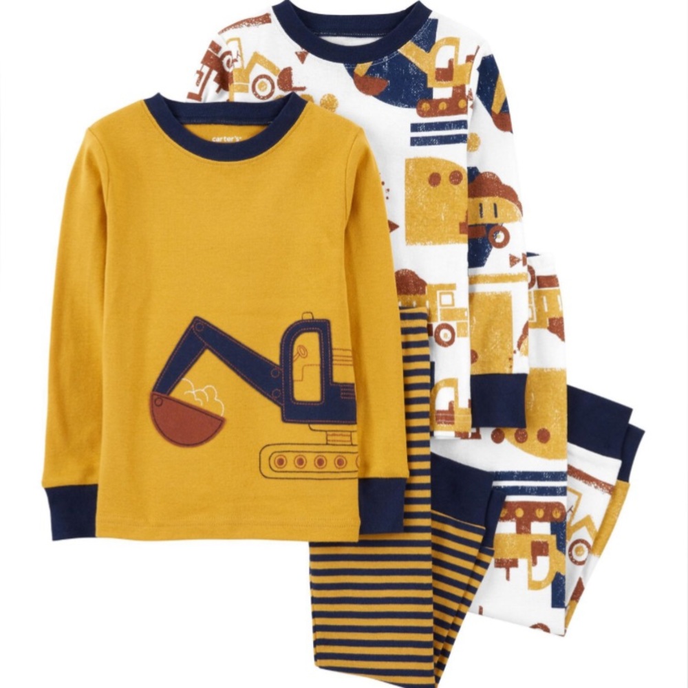 Carter’s 4-Piece 100% Snug Fit Cotton PJs